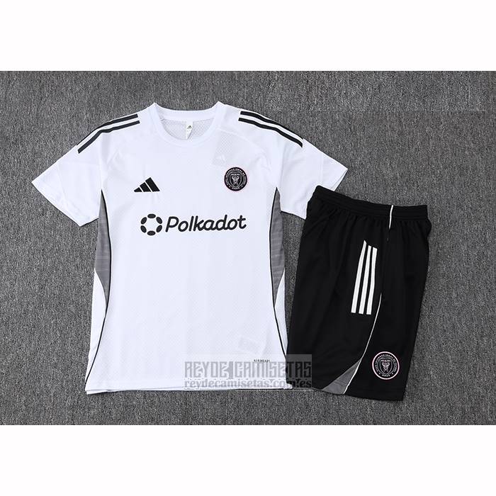 Chandal del Inter Miami Manga Corta 2025-2026 Blanco - Pantalon Corto